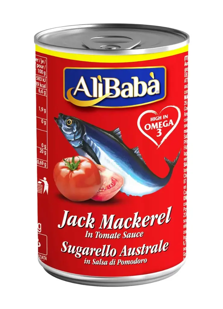 AliBaba Jack Mackerel in Tomato Sauce (Can) - 425g