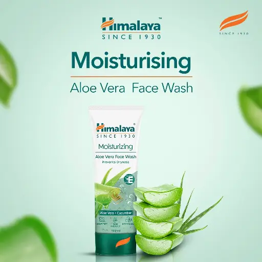 Himalaya Moisturizing Aloe Vera Face Wash - 100ml