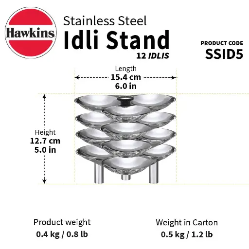 Hawkins Idli Stand - 12s