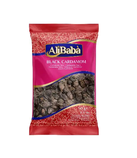 Alibaba Black Cardamom Whole - 50g