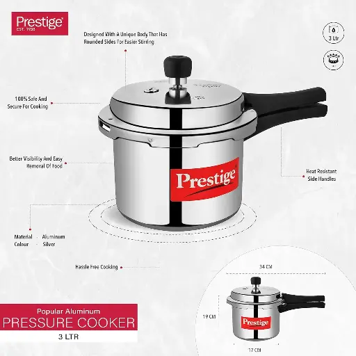 Prestige 3-Liter Pressure Cooker