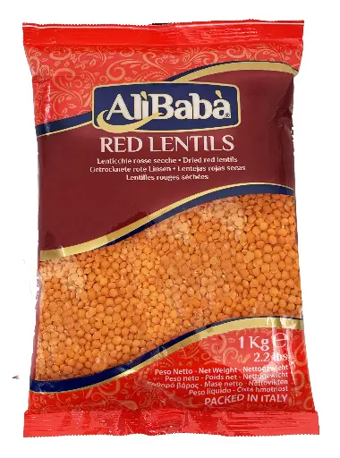 AliBaba Red Lentils Whole (Masoor Dal) - 1kg